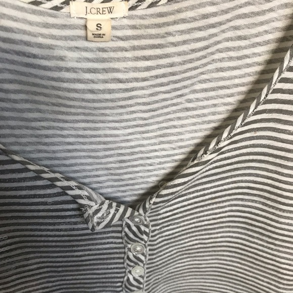 J. Crew sequin gray stripe tank top - Picture 3 of 4